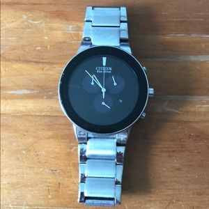Men’s Citizen Watch Silver with black face